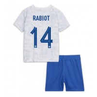 Dětský Fotbalový dres Francie Adrien Rabiot #14 MS 2022 Venkovní Krátký Rukáv (+ trenýrky)